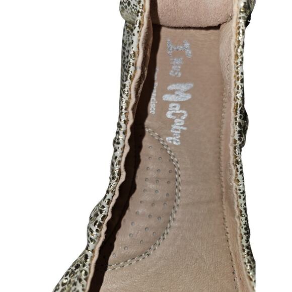 Imus Mcabee Pearlescent Folding Gold Ballet Flats Women's Sz 37 - Picture 6 of 9